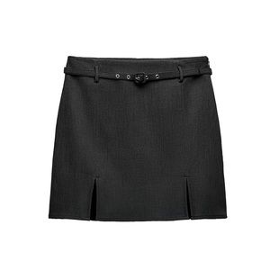 Zara belted slit skort